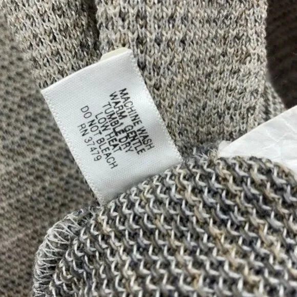 St. Croix Collections Mondo Uomo Ombre Gray V-Neck Sweater Men Size Large USA